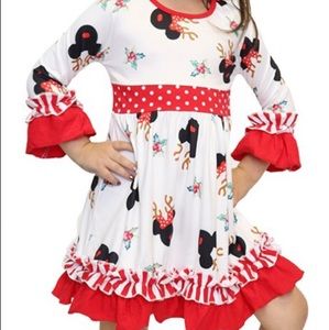 Christmas Minnie reindeer dress New!